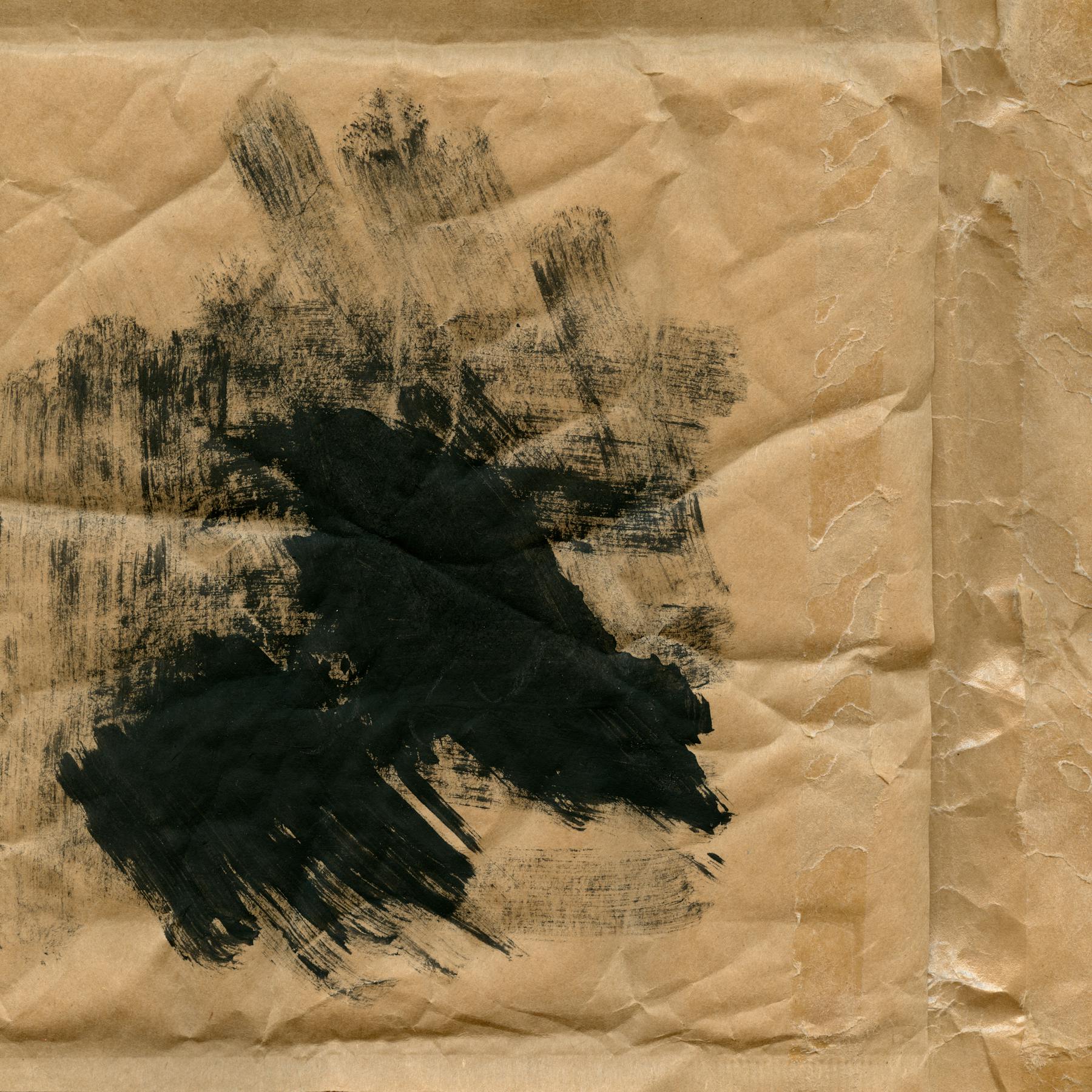 Vintage paper texture with ink